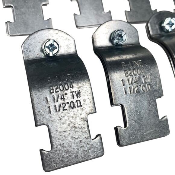 13 New Open Box 1 1/4" Rigid 1 1/2" OD Metal Pipe Strut Sets w Hardware - Picture 2 of 3